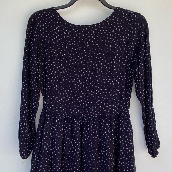 Cupcake and cashmere navy printed dress - ladies xs - Picture 2 of 4